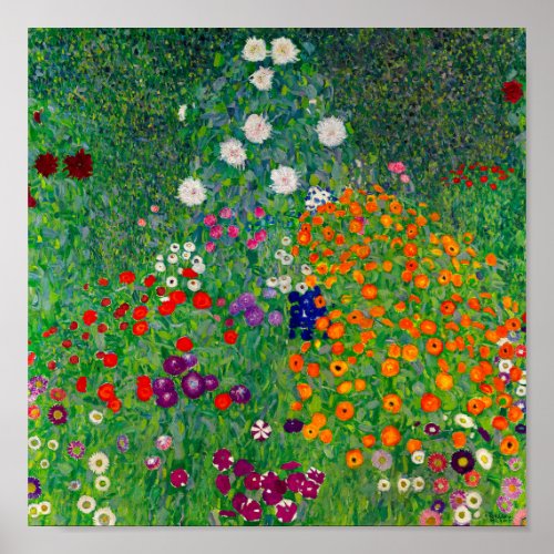 Cottage Garden Gustav Klimt Poster