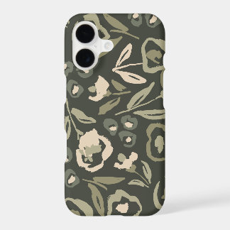 Cottage Garden Hand-Drawn Bold Inky Floral Pattern iPhone 17 Case