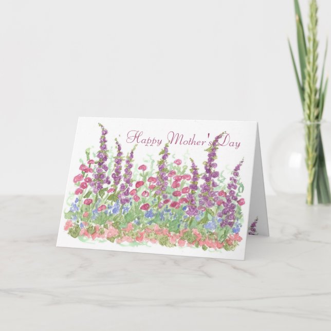 Cottage Garden Happy Mother's Day Spring Garden Card (Front)