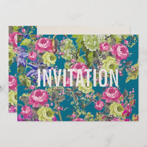 Cottage Garden Liberty Style  Party Invitation