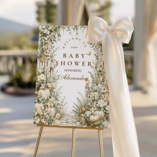 Cottage Garden Little Pumpkin Baby Shower Foam Board