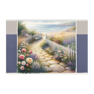 Cottage Garden Path to the Sea Acrylic Print