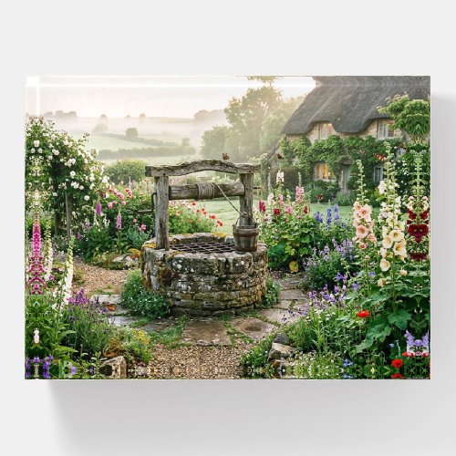 Cottage Garden Well Paperweight
