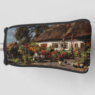 Cottage Garden with Chickens by Peder Monsted Art Golf Head Cover
