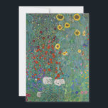 Cottage Garden with Sunflowers | Gustav Klimt<br><div class="desc">Cottage Garden with Sunflowers (1907) by Gustav Klimt (Austrian, 1862–1918) is a lush, decorative garden scene overflowing with vibrant flowers. Klimt’s distinctive style transforms the simple charm of a cottage garden into a richly patterned tapestry of color and form. Golden sunflowers rise proudly among a dense array of blossoms, evoking...</div>