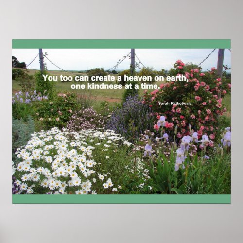 Cottage Garden You too can Create a Heaven Poster