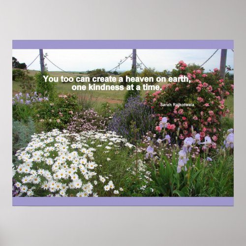 Cottage Garden You too can Create a Heaven Poster