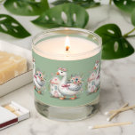 Cottage Goose Floral House Scene Scented Candle