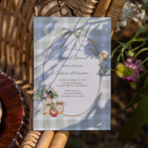 Cottage Green Gingham Bridal Shower