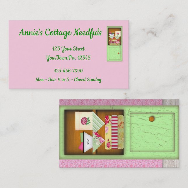 Cottage Hutch Profile Card (Front/Back)