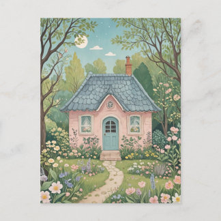 Cottage in the Woods Postcard