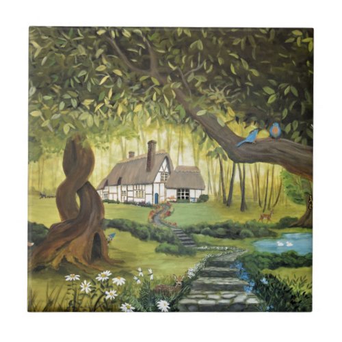 Cottage in the Woods Tile