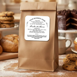 Cottage Law Food label sticker