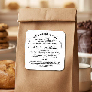 Cottage Law Food label sticker