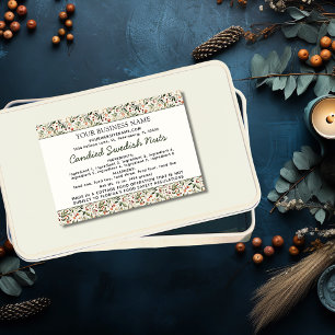 Cottage Law Homemade Food Ingredients Allergens Label