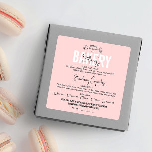 Cottage Law Label Bakery Feminine Ingredients