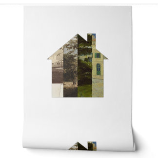 Cottage Mosaic Wallpaper | Storybook Mural