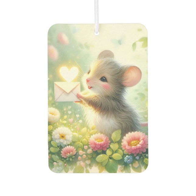 Cottage Mouse Love Letter Meadow Air Freshener (Front)