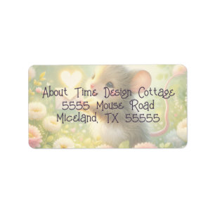 Cottage Mouse Love Letter Meadow Label