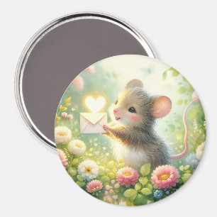 Cottage Mouse Love Letter Meadow Magnet