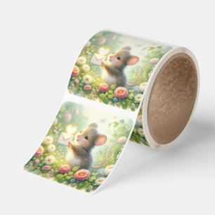 Cottage Mouse Love Letter Meadow Square Sticker