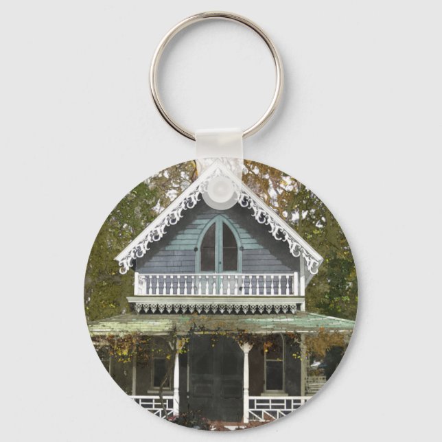 Cottage on Martha's Vineyard Keychain (Front)