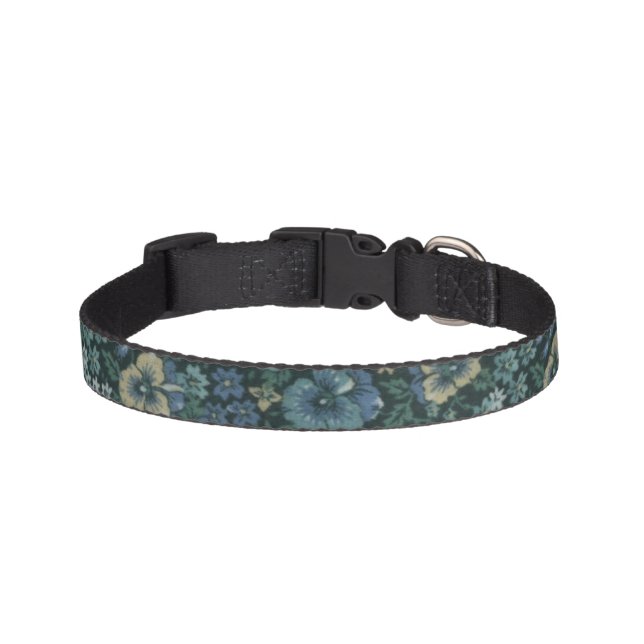 Cottage Pansies  Pet Collar (Front)