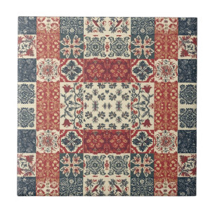 Cottage Quilt Ceramic Tile
