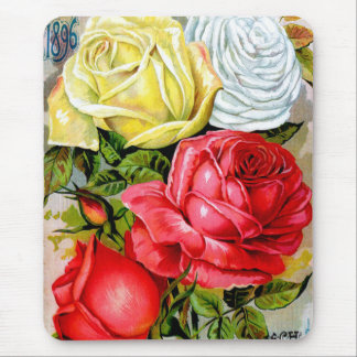 Cottage Rose Garden Mouse Pad