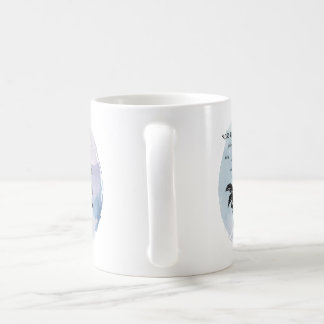 Cottage Rose Magic on Blue Coffee Mug
