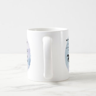Cottage Rose of Love on Blue Coffee Mug