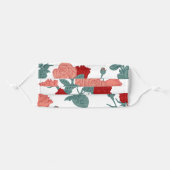 Cottage rose 🌹 print face mask (Front, Folded)