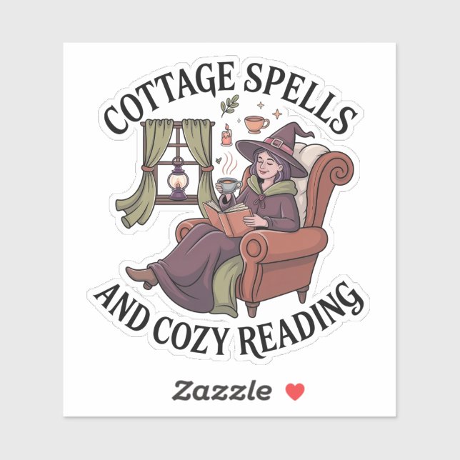 Cottage Spells & Cozy Reading Sticker (Sheet)