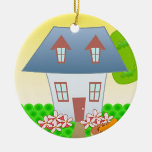 Cottage – Summer Ceramic Ornament