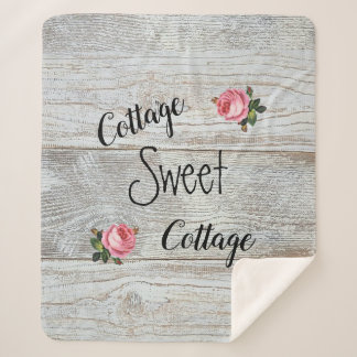 Cottage Sweet Cottage Sherpa Blanket