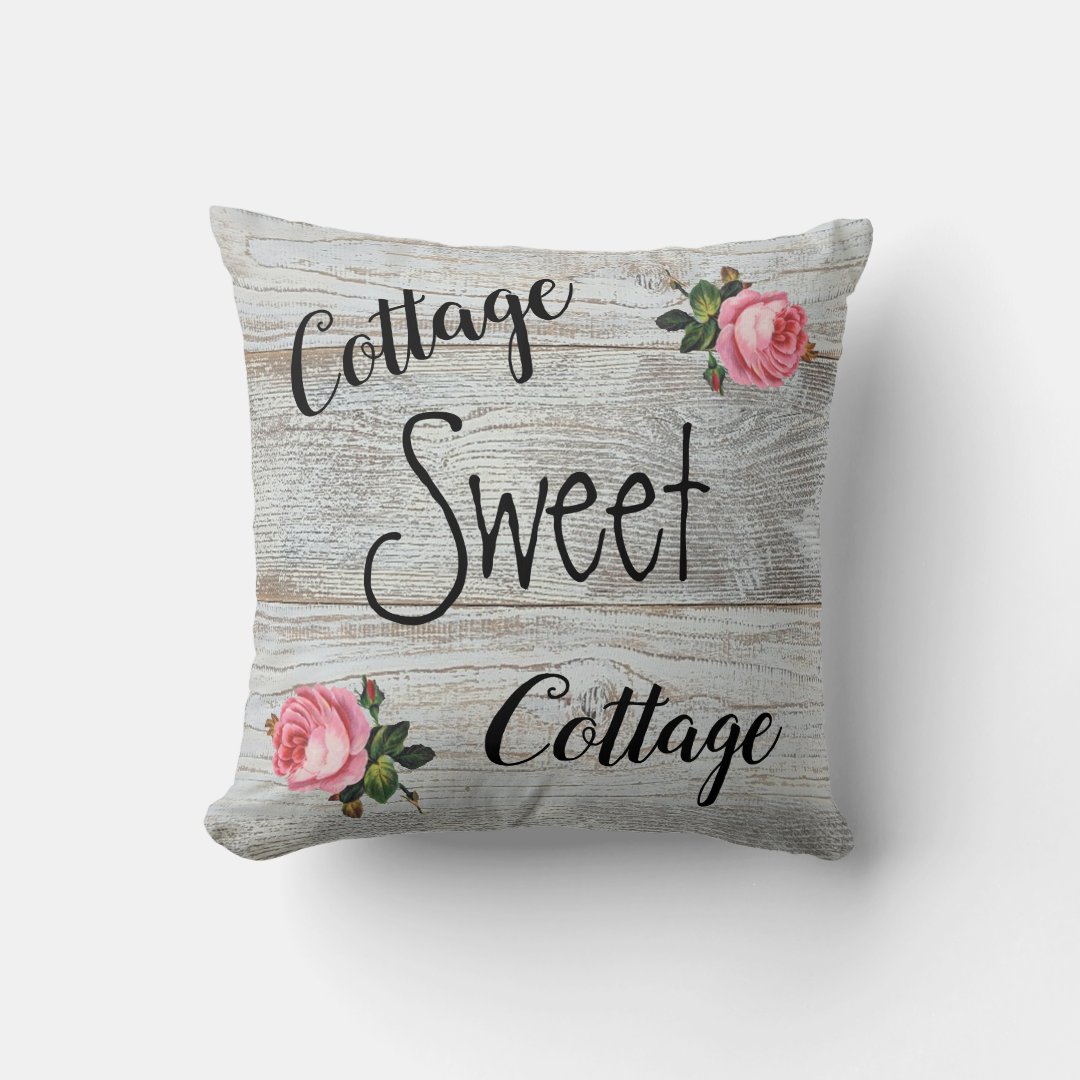 Cottage Sweet Cottage Throw Pillow Zazzle
