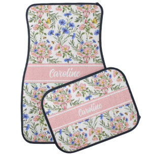 Cottage Wildflower Auto Interior Car Floor Mat