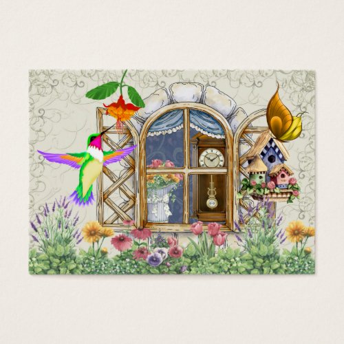 Cottage Window Gift Card - SRF Business Card Templates