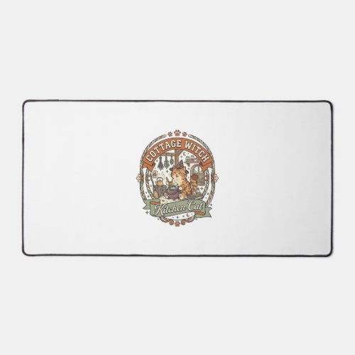 Cottage Witch Kitchen Cat Cottage Witch Kitchen Ca Desk Mat