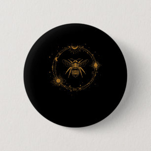 Cottagecore Aesthetic Academia Goblincore Bee Button