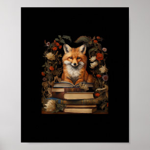 Cottagecore Aesthetic Book Lover Goblincore Retro Poster
