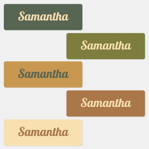 Cottagecore Aesthetic Color Palette Name Labels