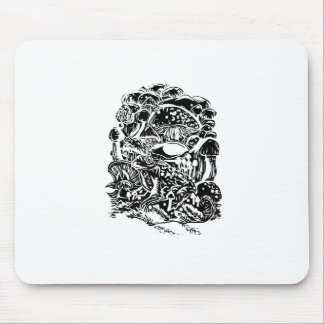Cottagecore Aesthetic Frog Mushroom Goblincore Art Mouse Pad