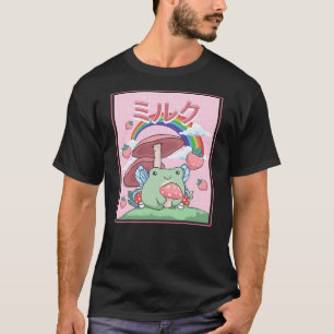 Cottagecore Aesthetic Kawaii Fairy Frog Mushrooms T-Shirt