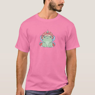 Cottagecore Aesthetic Kawaii Fairy Unicorn Frog Mu T-Shirt
