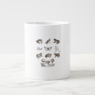 Cottagecore Aesthetic Mushroom Academia Frog Gobli Giant Coffee Mug