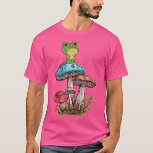 Cottagecore Aesthetic Mushroom Frog s Fungi T-Shirt