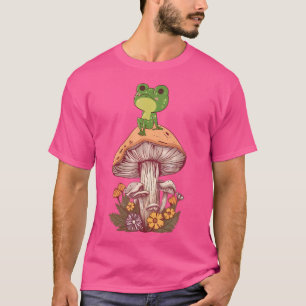 Cottagecore Aesthetic Mushroom Frog s Fungi T-Shirt