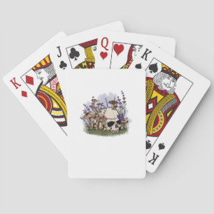 Cottagecore Aesthetic Mushroom Man Goblincore Fant Poker Cards