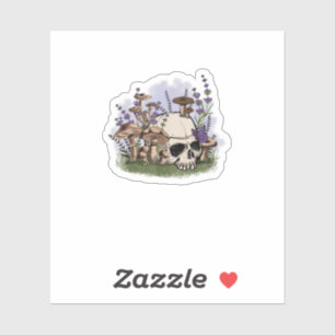 Cottagecore Aesthetic Mushroom Man Goblincore Fant Sticker